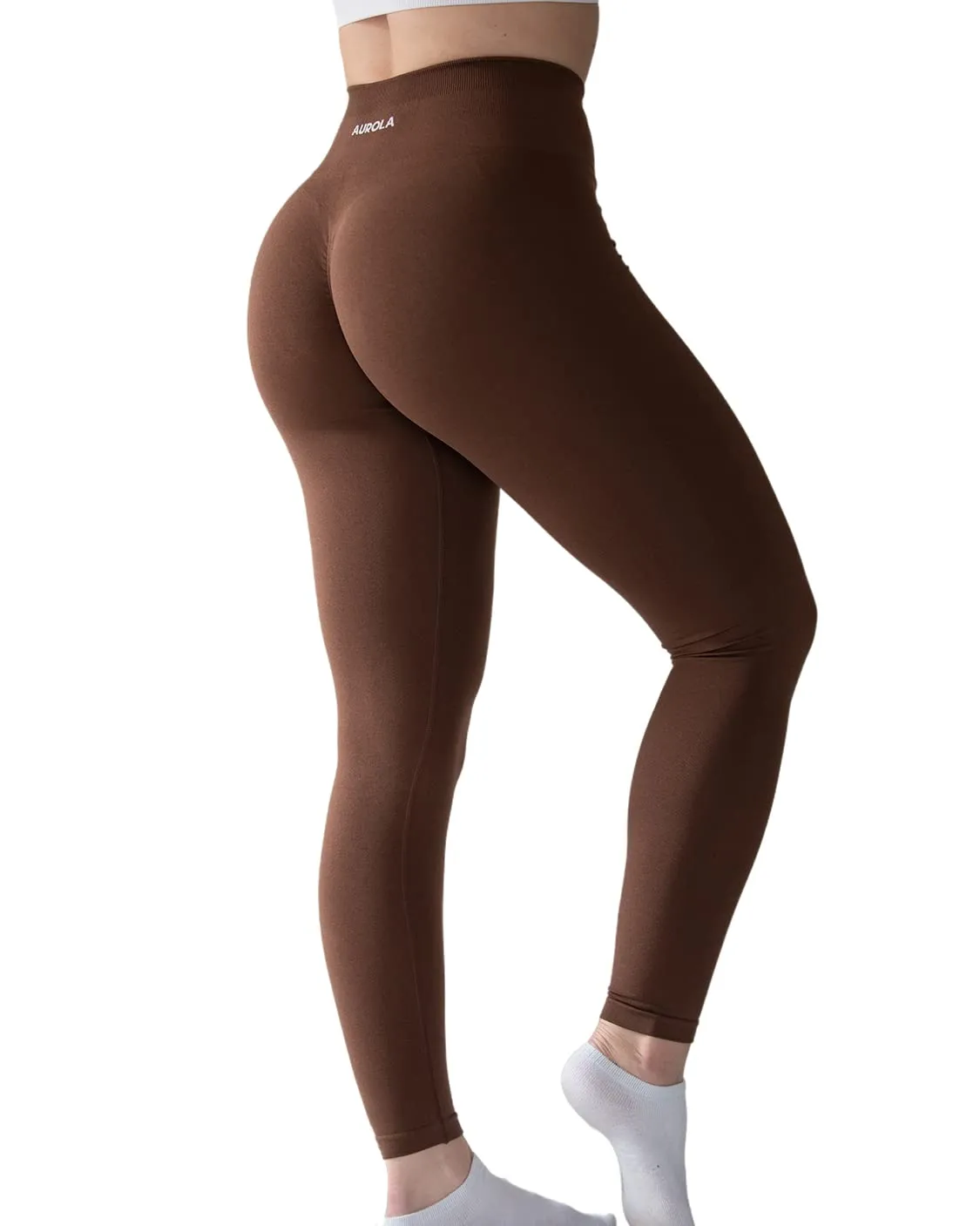 AUROLA 3 Pieces Pack Set Intensify Workout Leggings for Women Seamless Scrunch Tights Tummy Control Gym Fitness Sport Active Yoga Pants
