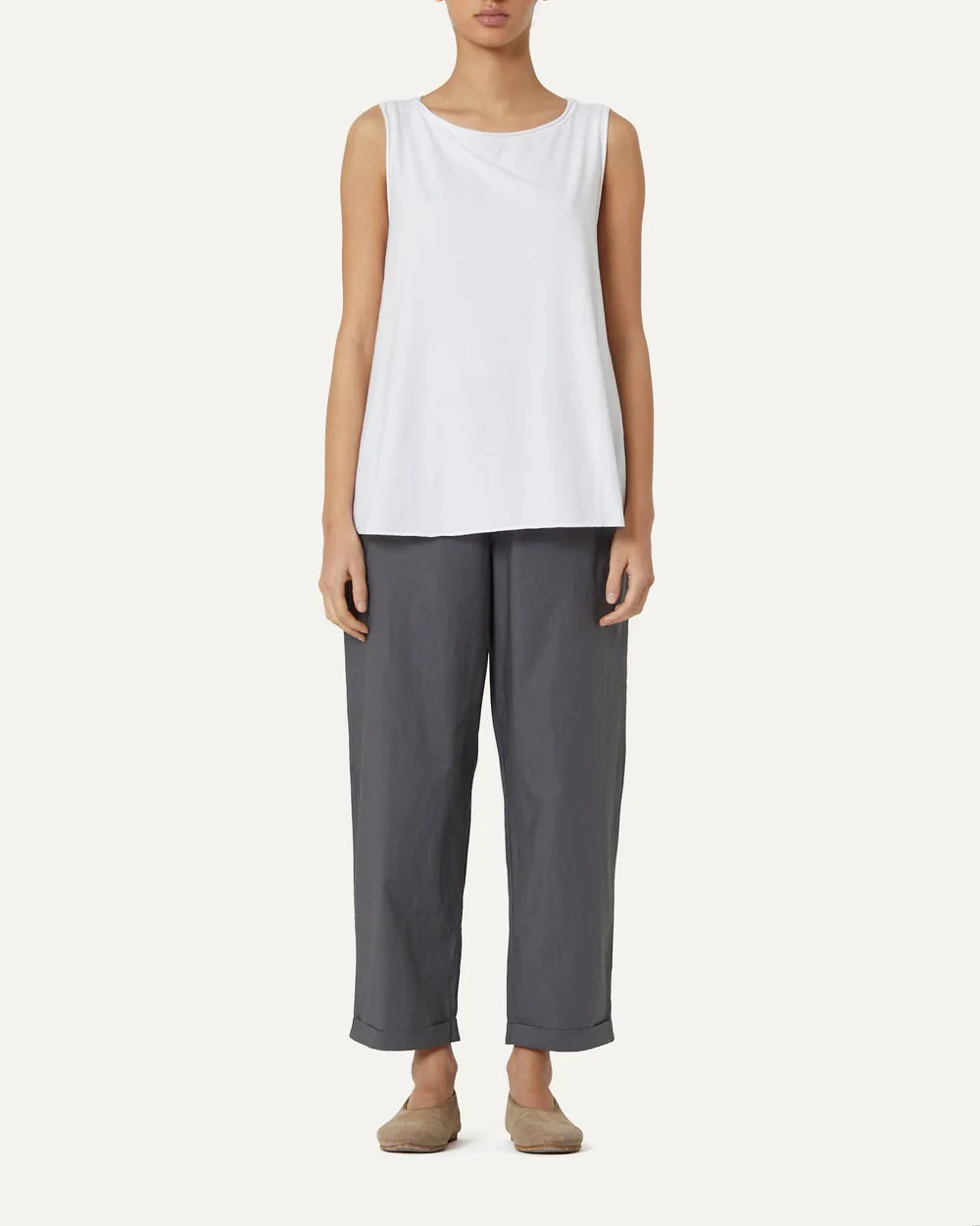 Canotta Gioia Tank in Cricket
