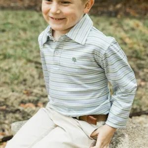 J. Bailey - Harry Long Sleeve Performance Polo - Pine