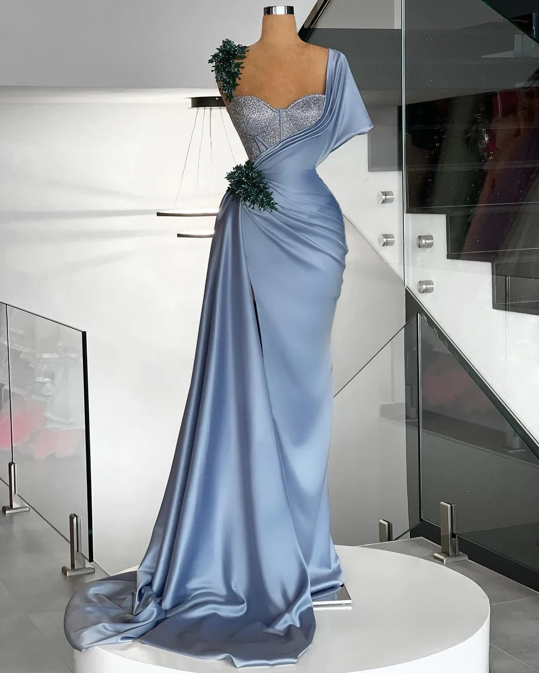 Kaitlyn Beautiful Gray Evening Dress