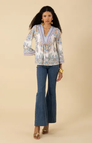 Kimber Jersey Beaded Top