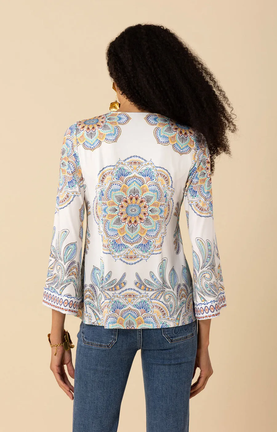 Kimber Jersey Beaded Top