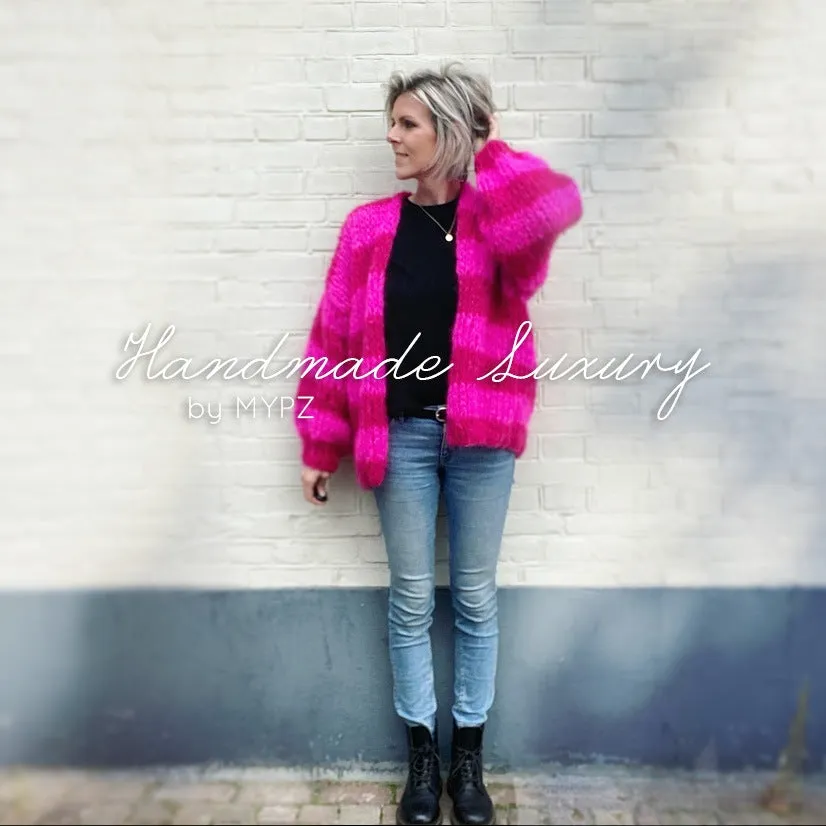 Knitting Kit – MYPZ Chunky Mohair Pop Cardigan No.15 (ENG-NL)