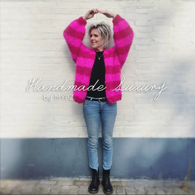 Knitting Kit – MYPZ Chunky Mohair Pop Cardigan No.15 (ENG-NL)