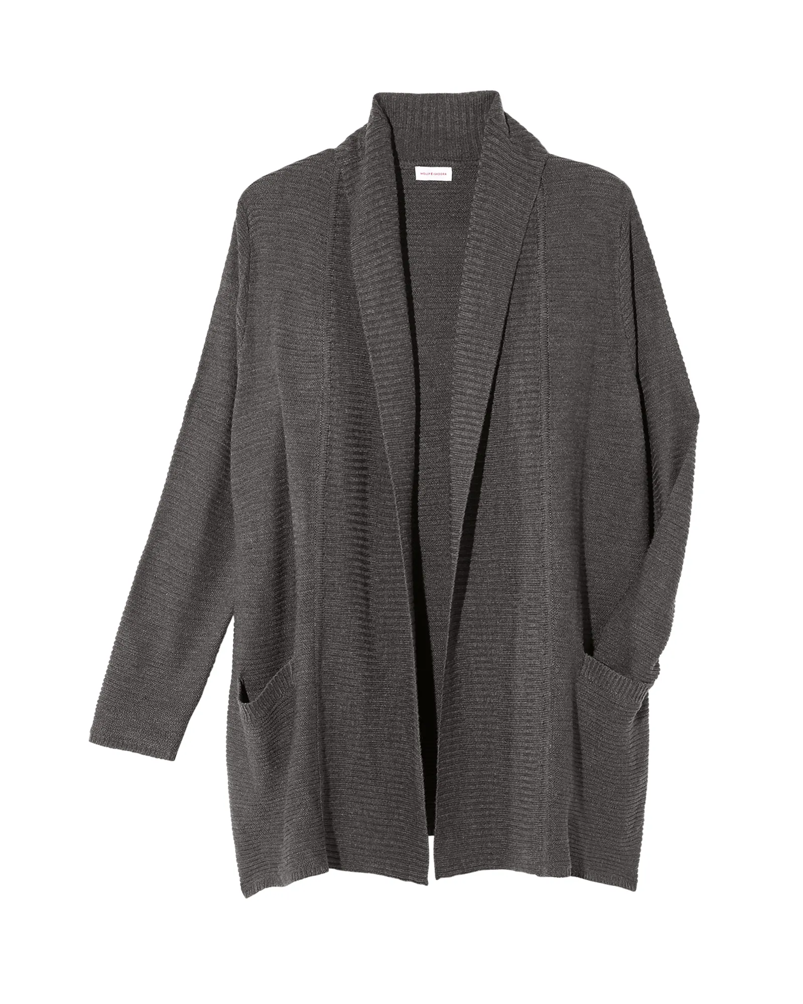 Lottie Long Sleeve Chunky Cardigan | Charcoal Grey