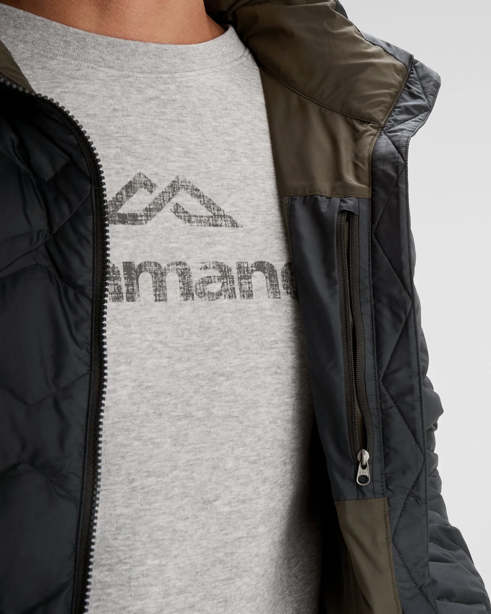 Men's Any Time Down Hooded Parka - Black Stingray