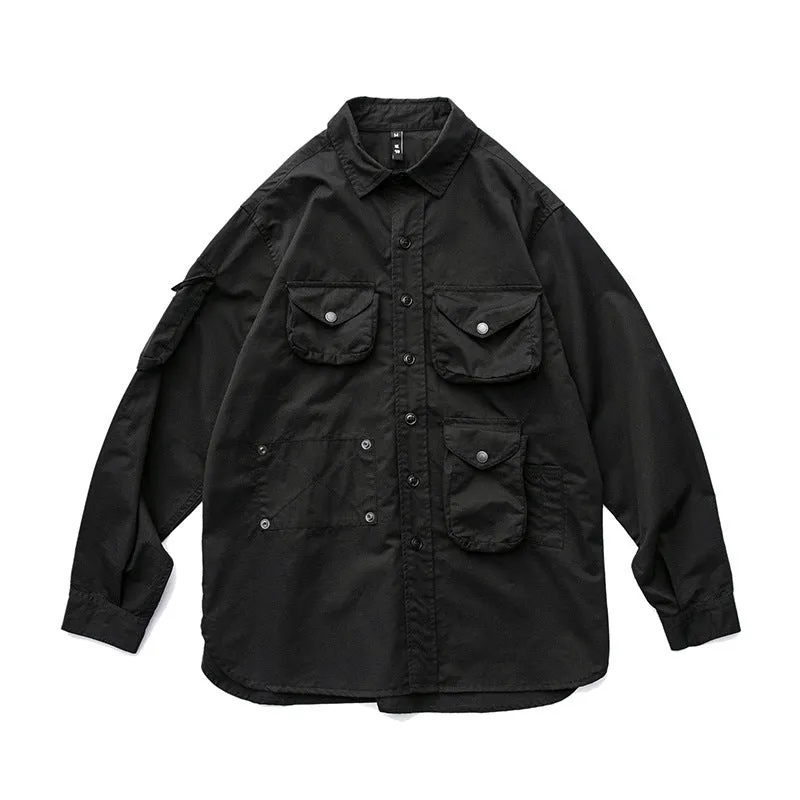 Men's M65 Field Jacket Outdoor Retro Loose Multi-pocket Shirt