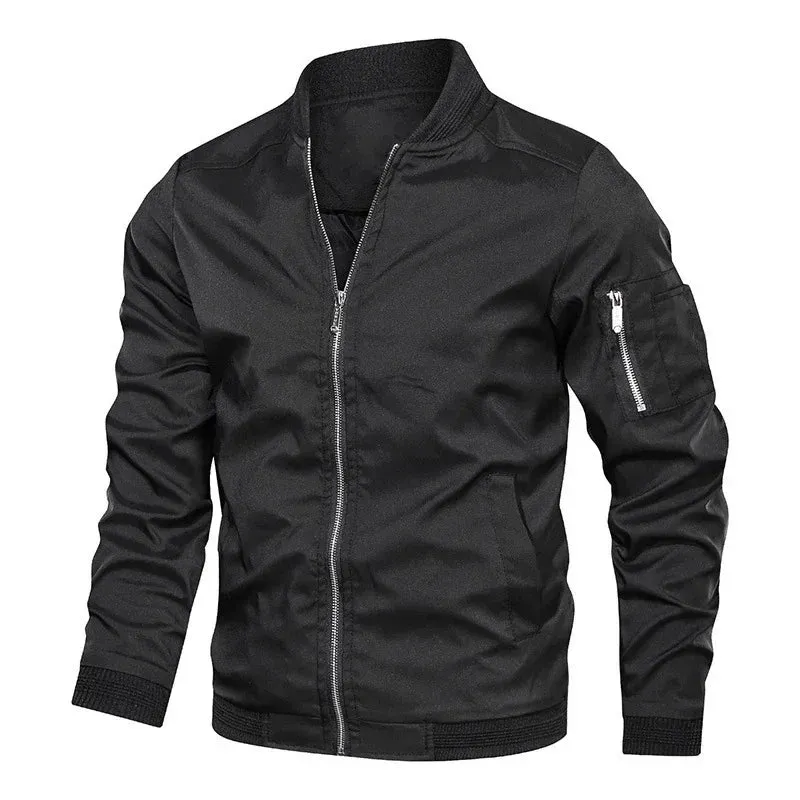 Men's Zippered Multi Pocket Jacket