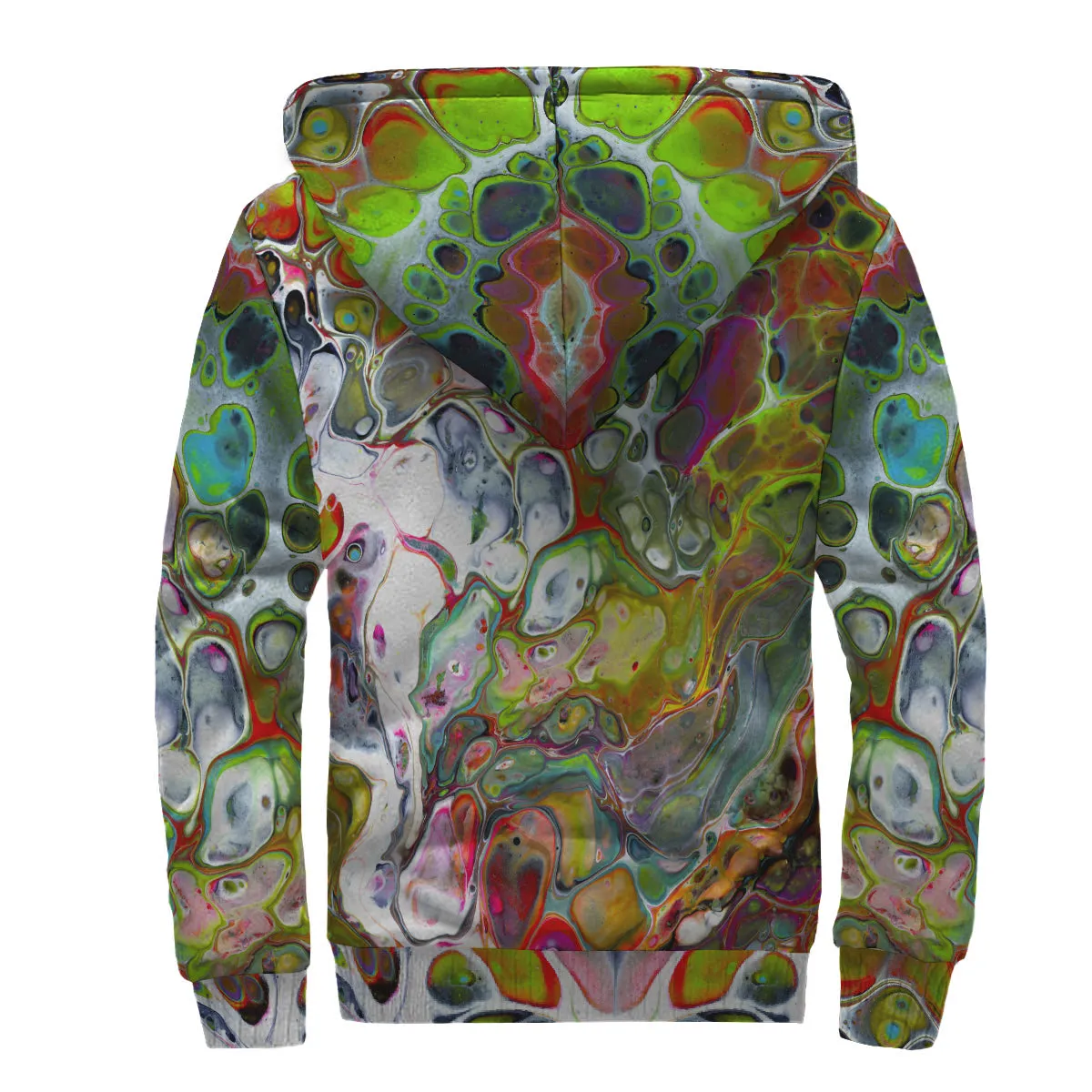 Mossy Melt Unisex Sherpa Zip Hoodie