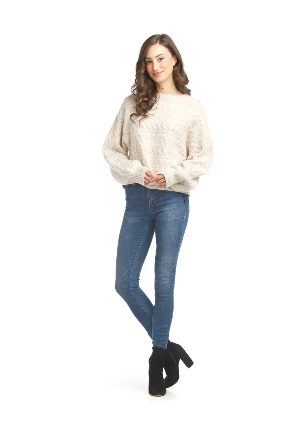 Papillon cable Knit Sweater - 17232