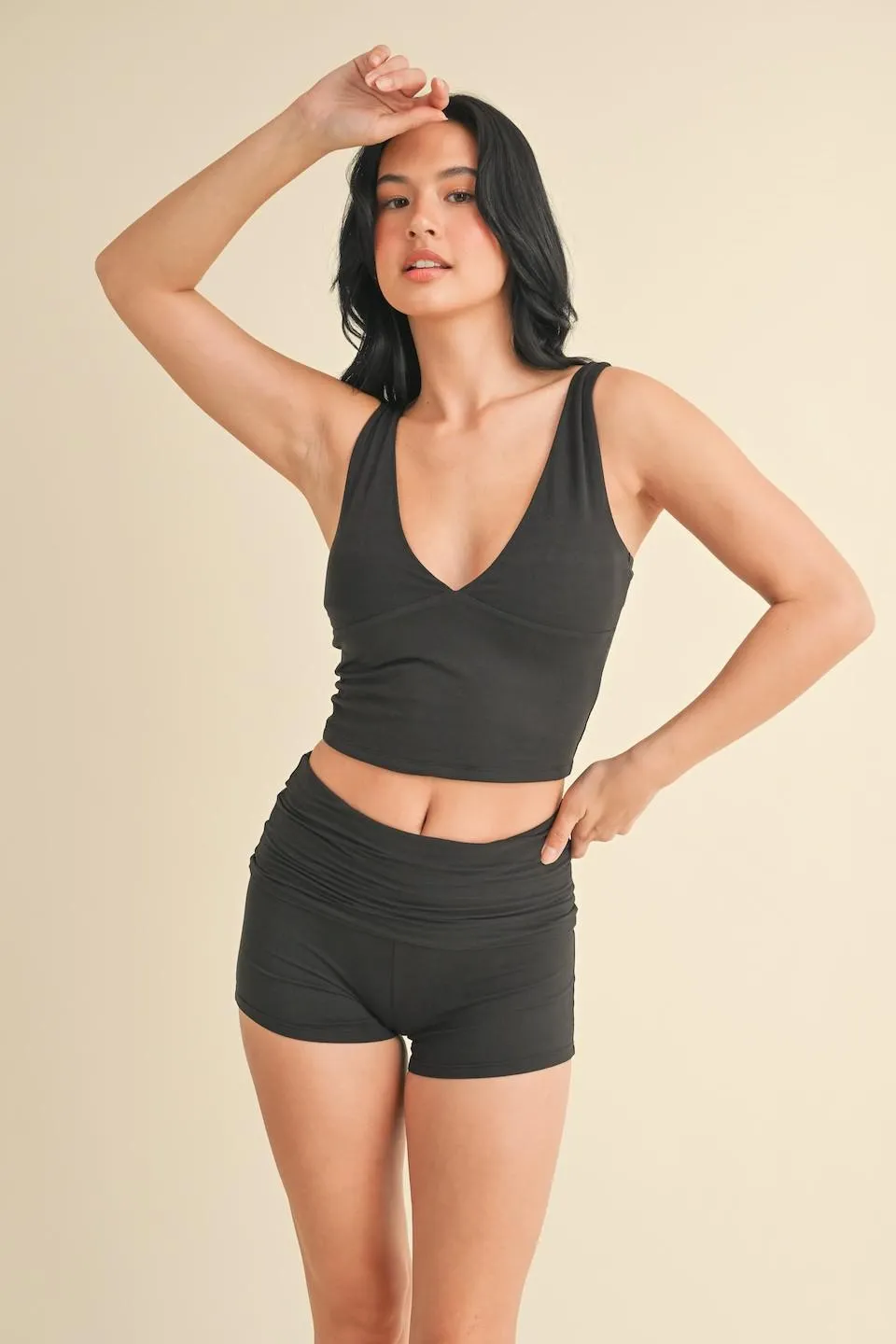 Soft Knit Jersey V-Neck Tank Top
