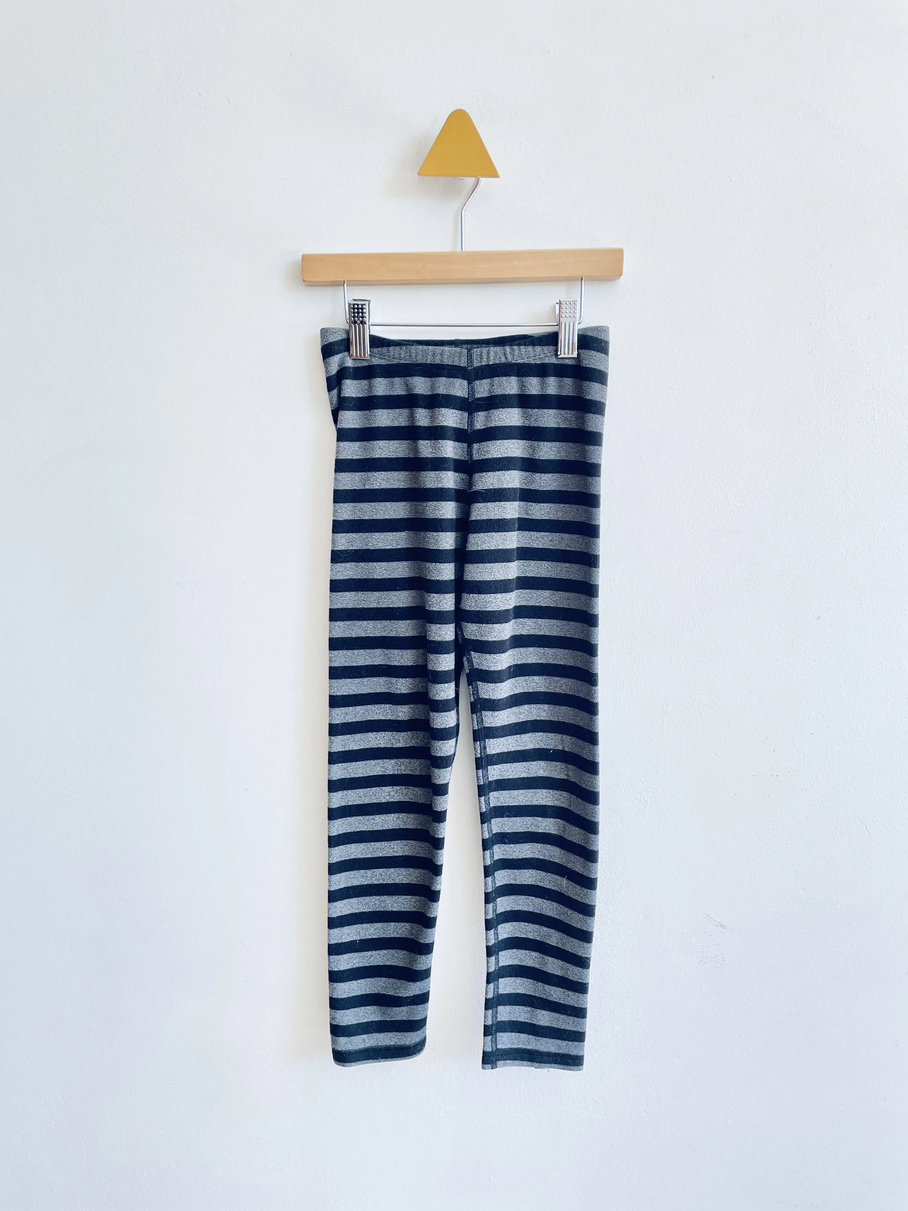 Striped Fleece Leggings // 6Y