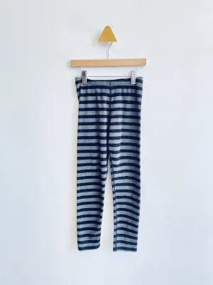 Striped Fleece Leggings // 6Y