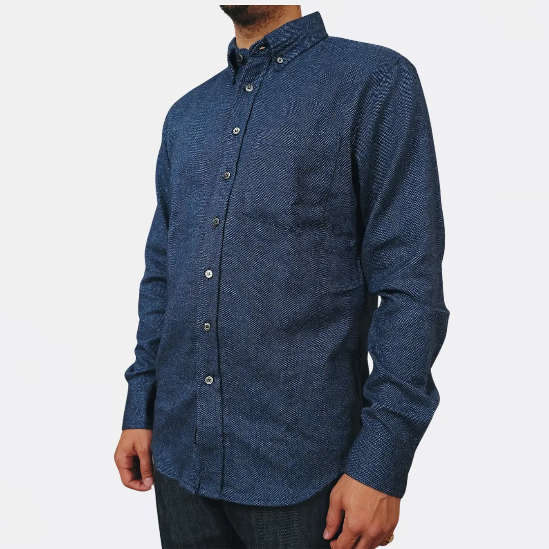 Tweed Flannel Shirt (Indigo)