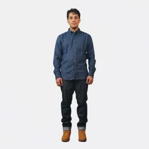 Tweed Flannel Shirt (Indigo)