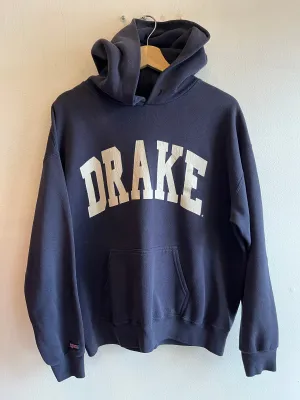 Vintage 1990s Drake University Hooded Sweatshirt