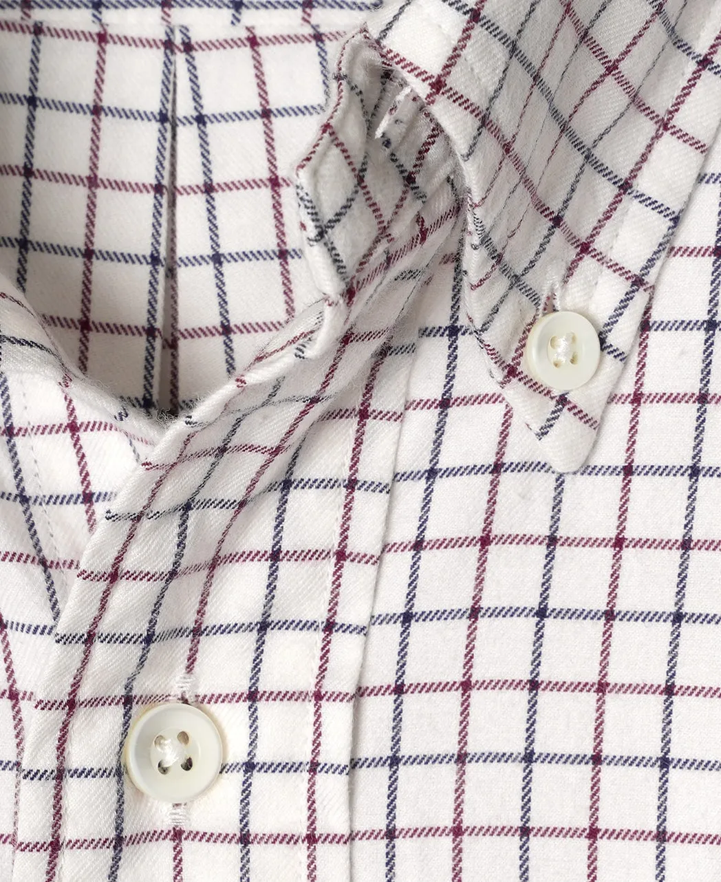 VINTAGE IVY  - Button-down Tattersall Flannel