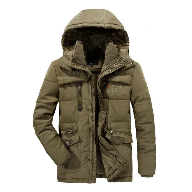 West Louis Windbreaker Male Multi-Pocket Parka