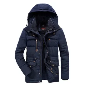 West Louis Windbreaker Male Multi-Pocket Parka